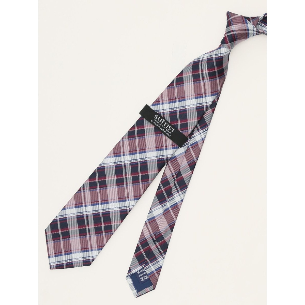スーティスト 日本製 シルクチェック柄 ネクタイ 8.0cm幅 | タカキュー