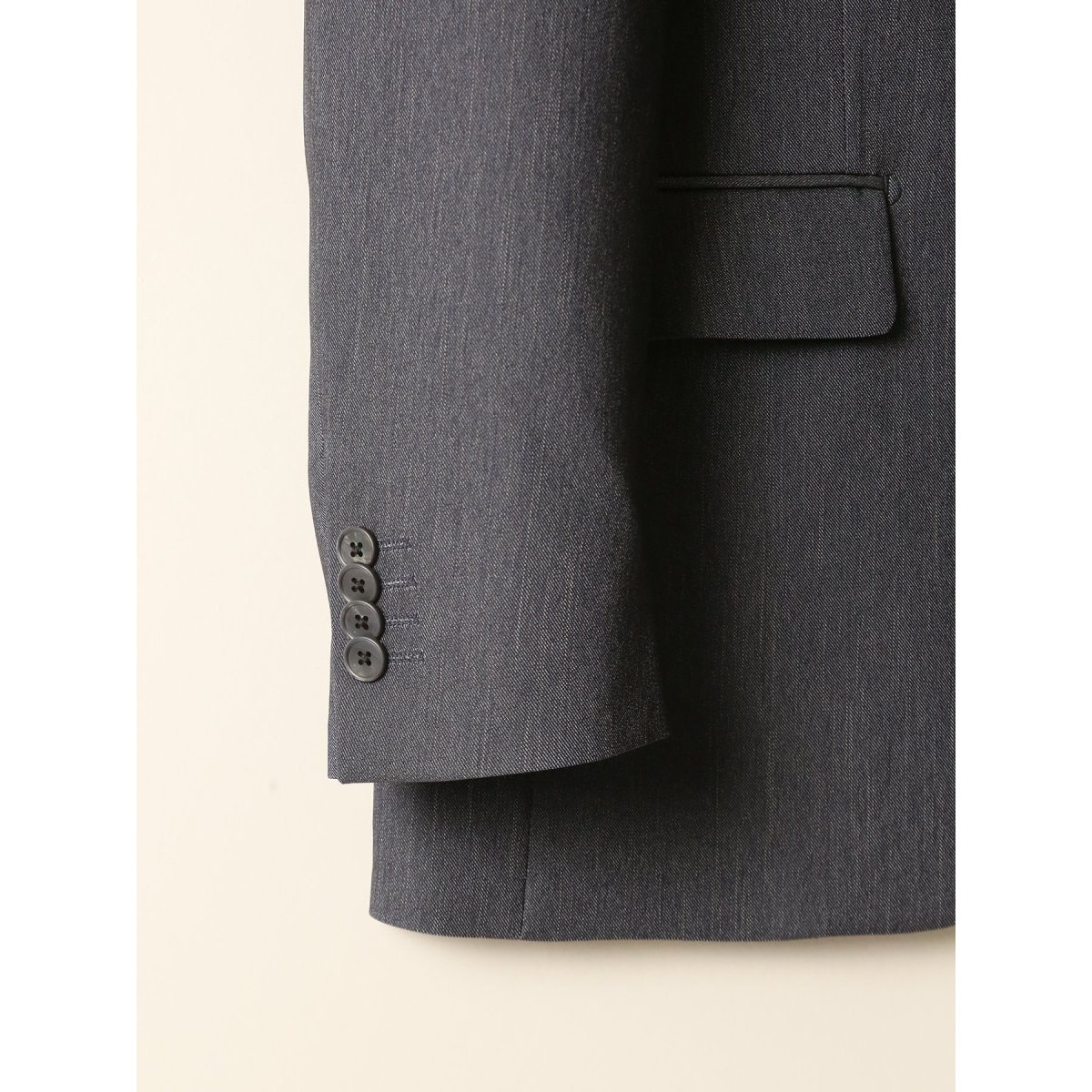 SUITIST クリアエフェクト スリムフィット 2ボタン3ピース　デニムライク クリアエフェクト スリムフィット 2ボタン3ピーススーツ デニム