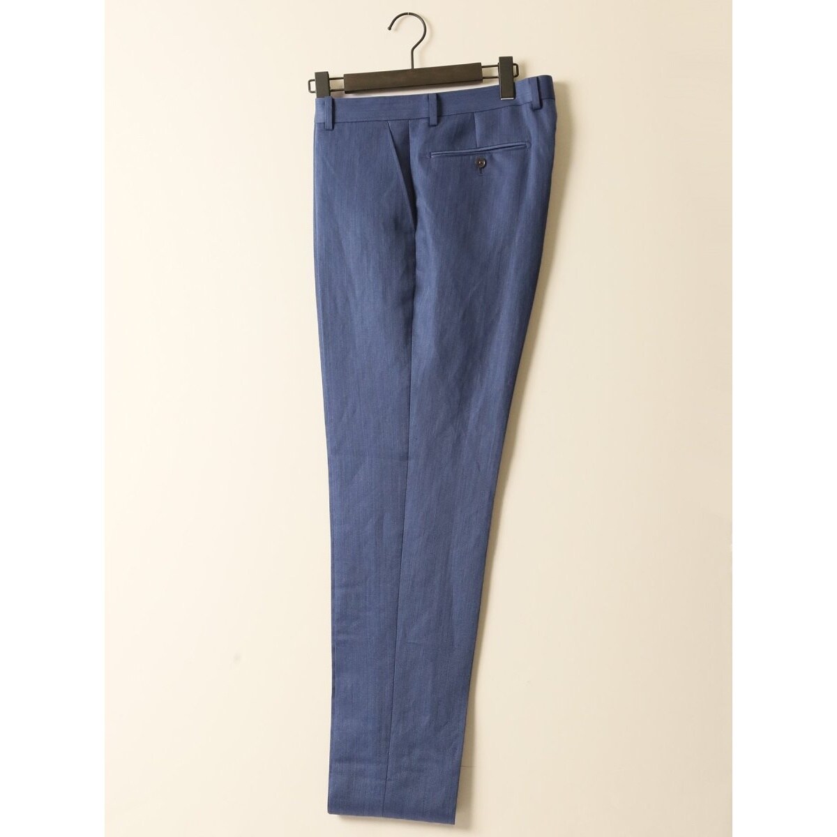 タカキュー（TAKA−Q）/【ウールリネン】スーティスト ノータックビジネスパンツ 青(セットアップ可能) ウールリネン】スーティスト ノータックビジネスパンツ 青