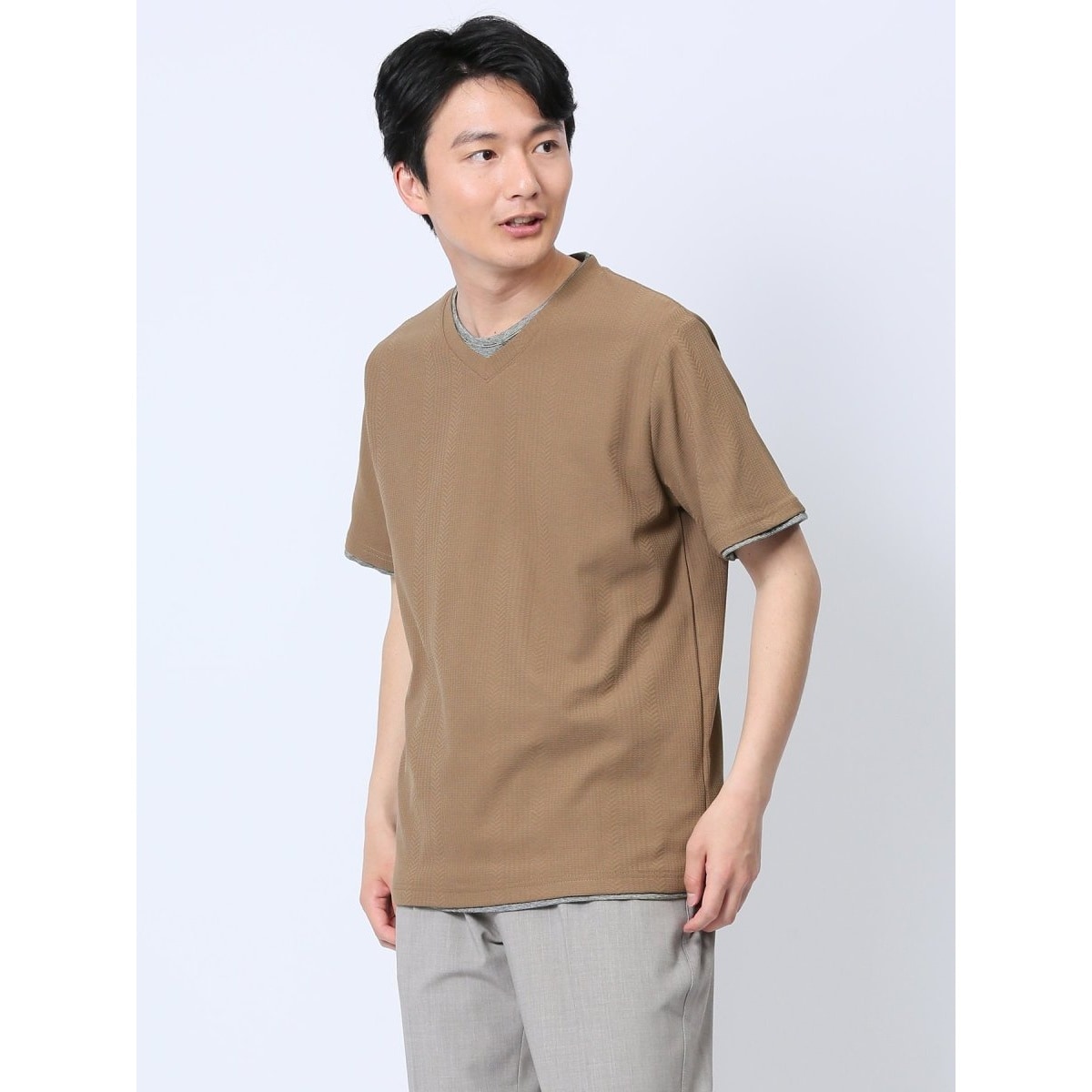SEEKプレミアムライン】VネックTシャツ（シームレス） | シーク