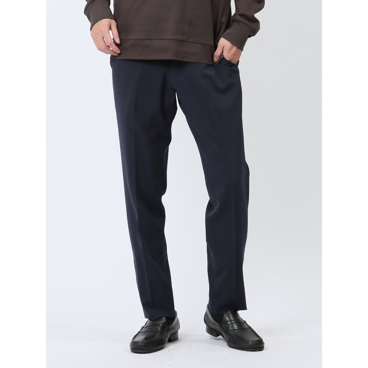 m.f.エディトリアル スーパーストレッチ裏起毛 ノータック ビジネス