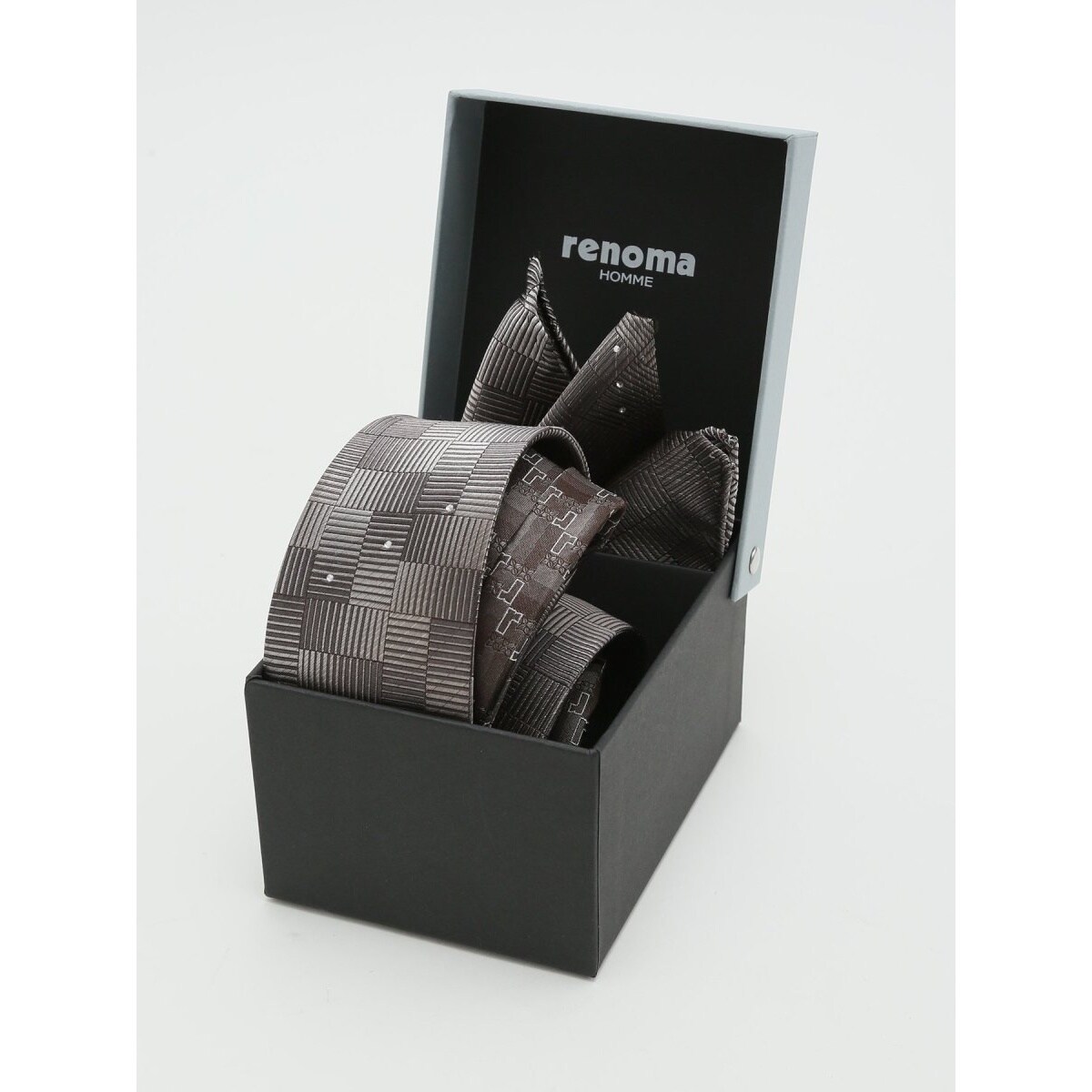 タカキュー（TAKA−Q）/スーティスト シルク パネル柄 ナロータイ&チーフセット スーティスト シルク パネル柄 ナロータイ&チーフセット | タカキュー