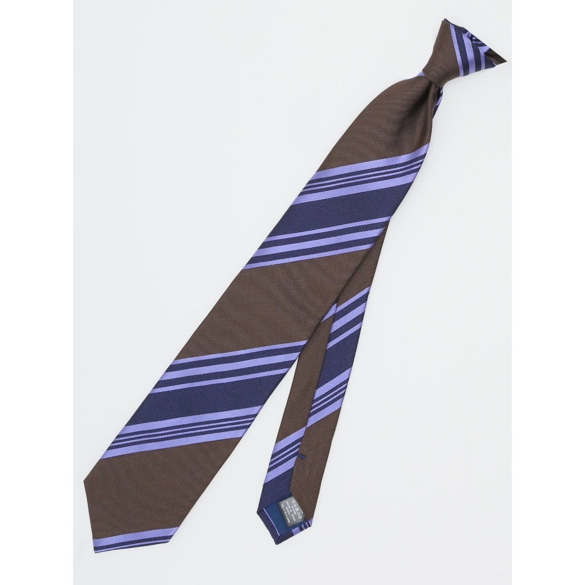 スーティスト 日本製 シルクストライプ柄 ネクタイ 8.0cm幅