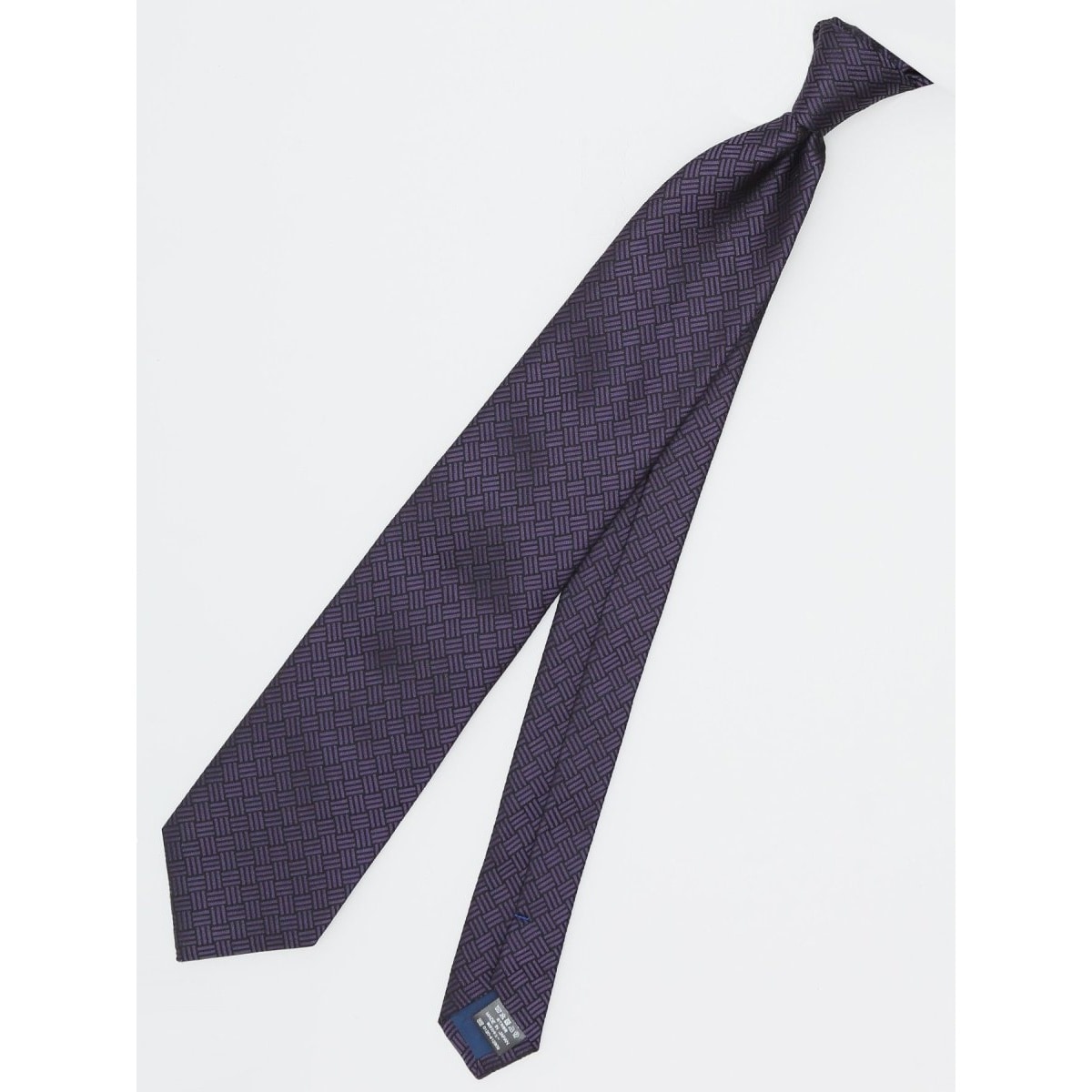 スーティスト 日本製 シルクストライプ柄 ネクタイ 8.0cm幅