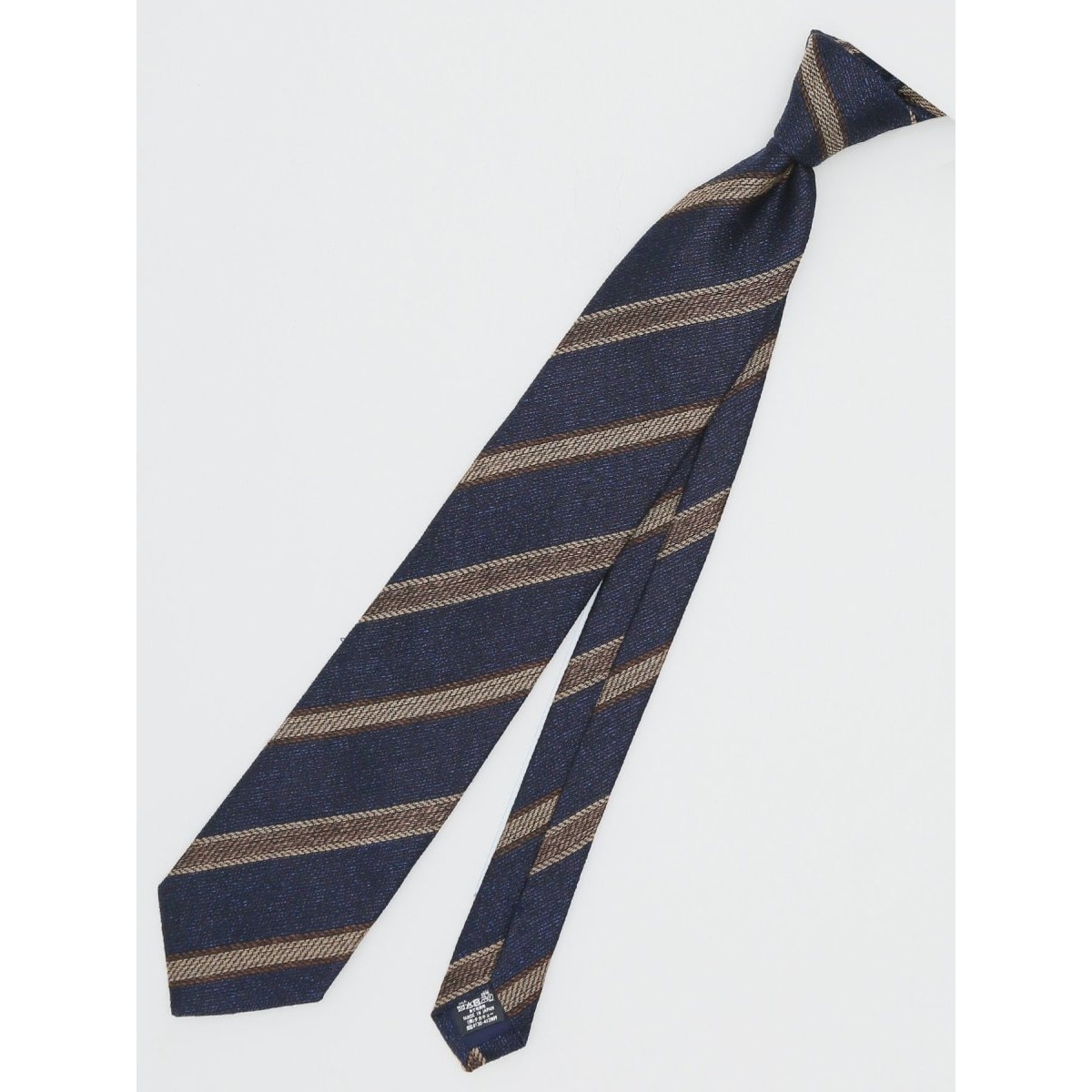 スーティスト 日本製 シルクストライプ柄 ネクタイ 8.0cm幅