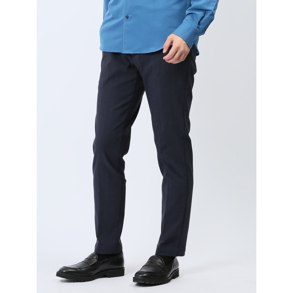 レノマ オム ストレッチ カモフラ トラウザースリムパンツ