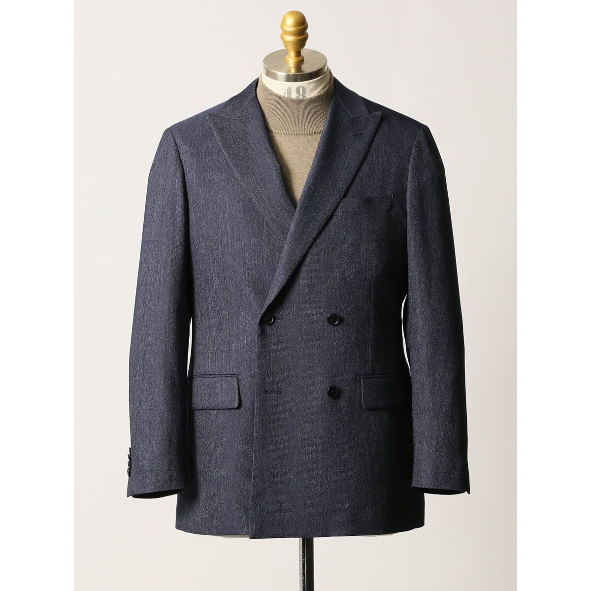 タカキュー（TAKA−Q）/スーティスト ストレッチウォッシャブル ダブルジャケット デニムライク(セットアップ可能) スーティスト ストレッチウォッシャブル ダブルジャケット デニム