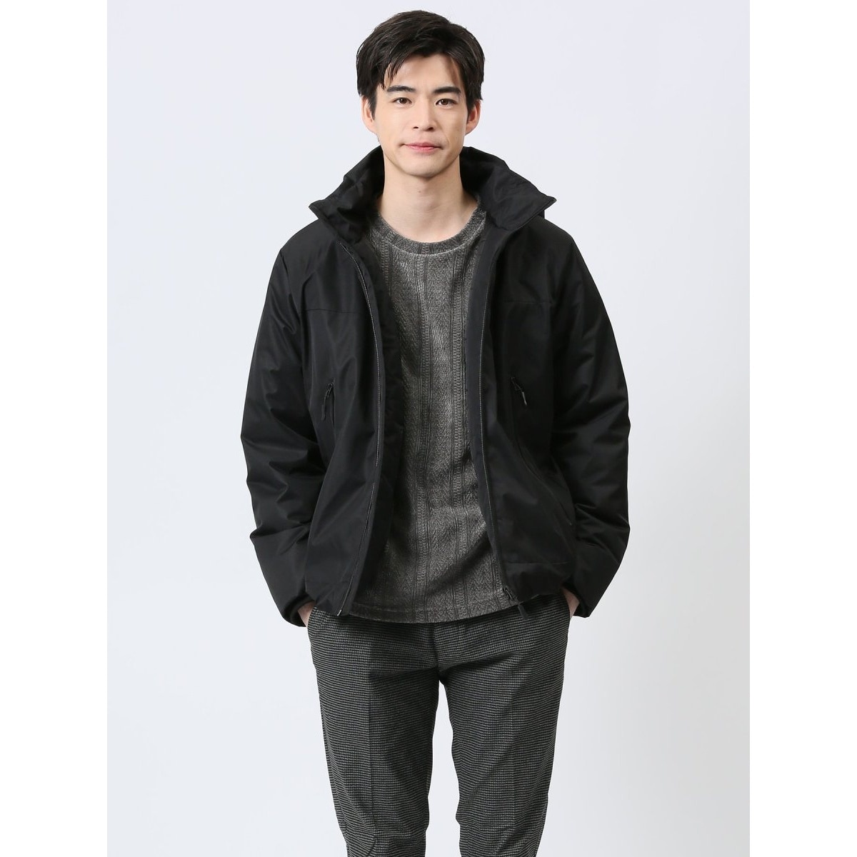 撥水 防風 ストレッチ UVカット】ALL WEATHER TEX 中綿ブルゾン