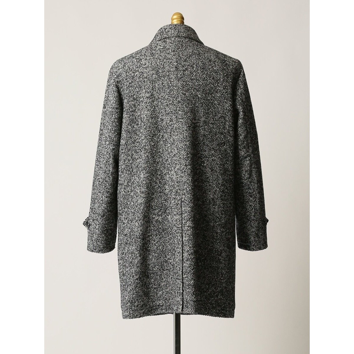 スーティスト ウール混 ステンカラーコート シロクロ | タカキュー