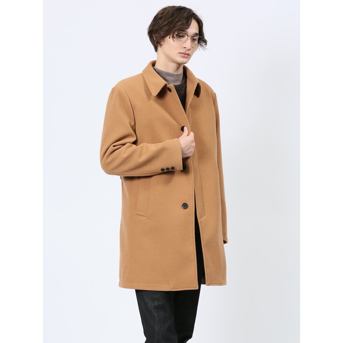 タカキュー（TAKA−Q）/【表地ストレッチ】メルトン ステンカラーコート 表地ストレッチ】メルトン ステンカラーコート | タカキュー(TAKA-Q