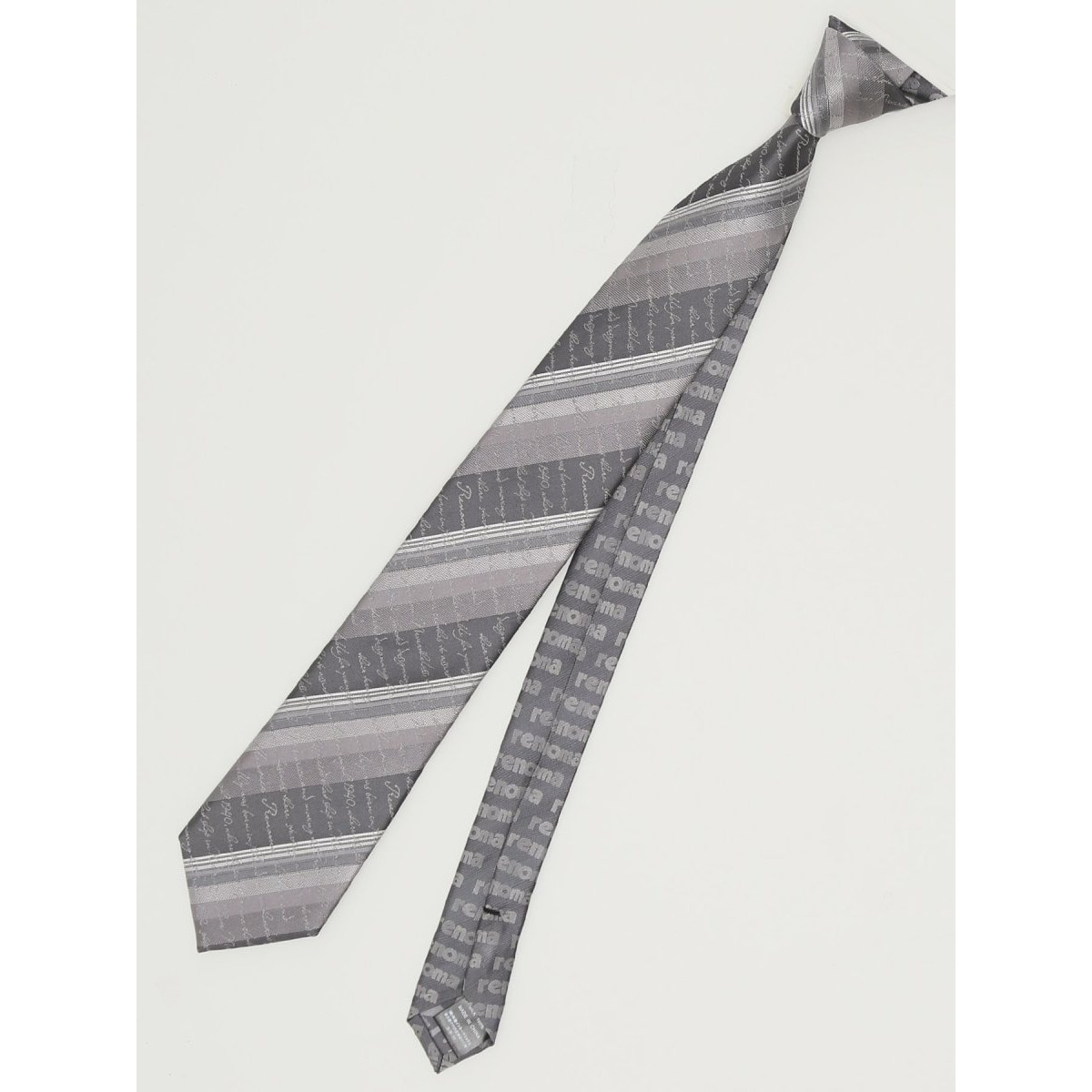 スーティスト×FAIRFAX シルクストライプ柄 ネクタイ 8.0cm幅