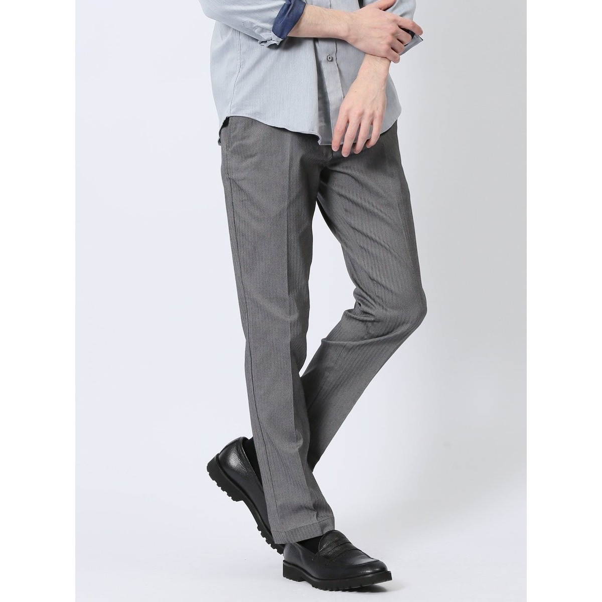 stanley blacker】洗えるノータックスラックス チノパン ベージュ 軽量