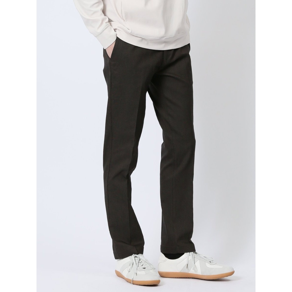 stanley blacker】洗えるノータックスラックス チノパン ベージュ 軽量