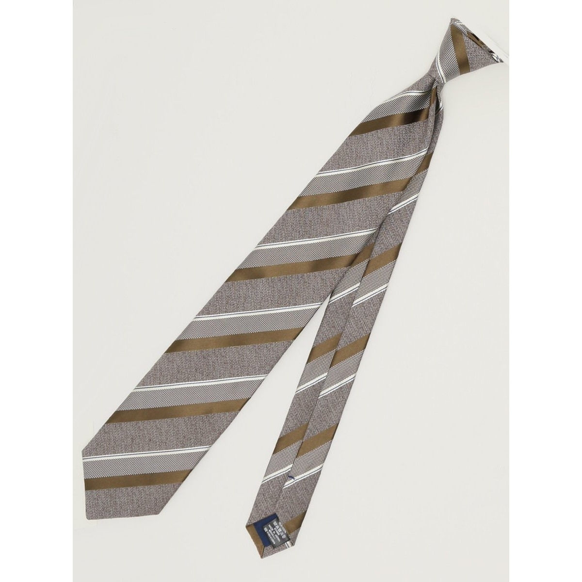 スーティスト 日本製 シルクストライプ柄 ネクタイ 8.0cm幅