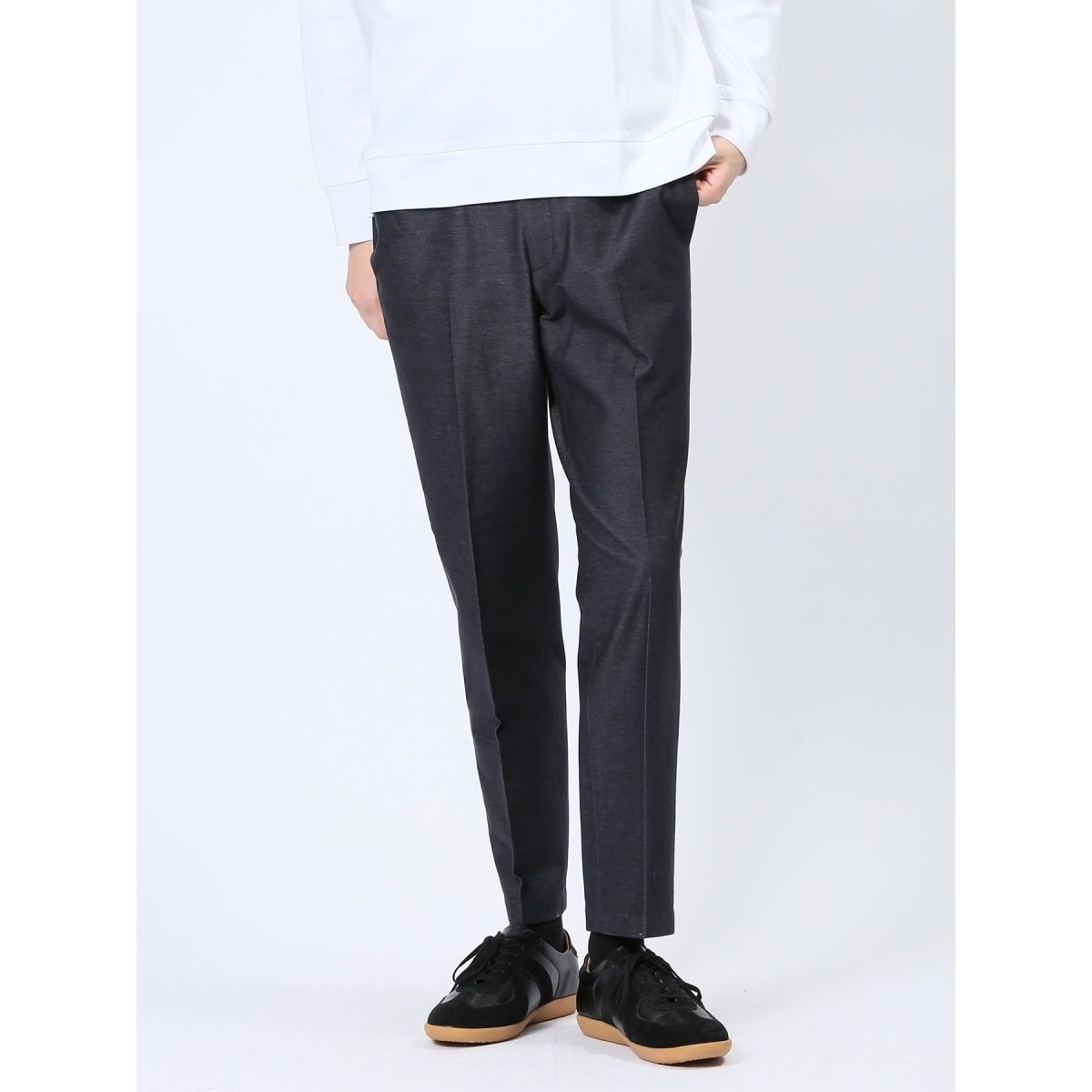 タカキュー プリントジャージ スラックス ストライプ紺(セットアップ