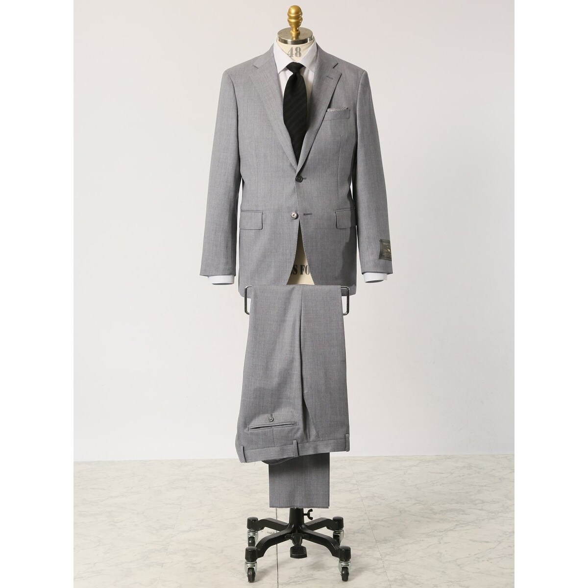 スーティスト ウール100％ 2ボタン2ピース ビジネスセットアップスーツ