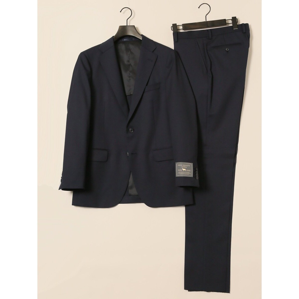 スーティスト ウール100％ 2ボタン2ピース ビジネスセットアップスーツ