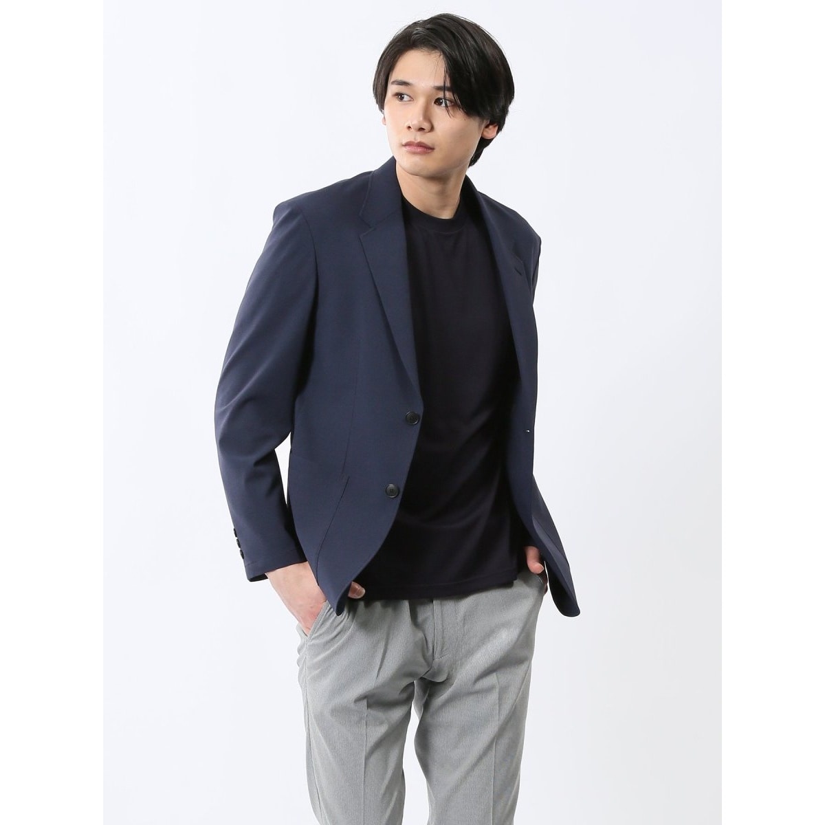 スーツセレクト　【新品】ジャケット　ネイビー　CLASSICO TAPERED CLASSICO TAPERED】【秋冬】2釦ジャケット/ネイビー