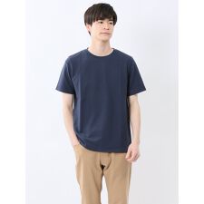 タカキュー ふくれバイヤスジャガード クルーネック半袖Tシャツ