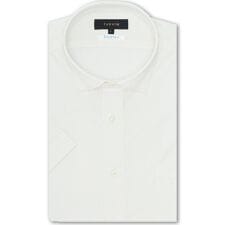 【ストレッチ】【形態安定】【吸水速乾】【接触冷感】タカキュー ワイドカラー ビジネスドレス半袖シャツ