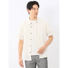 【吸水速乾】タカキュー パナマ ボタンダウン半袖シャツ