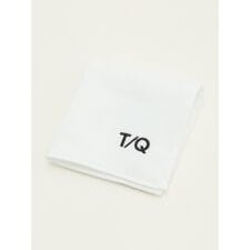 【今治 綿100%】タカキュー タオルハンカチ 無地ロゴ刺繍