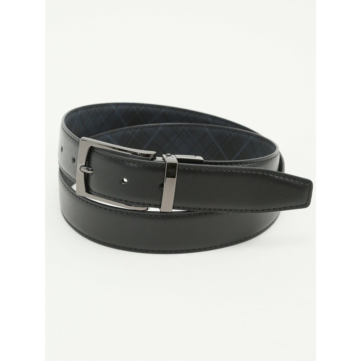 【リバーシブル 表牛革】タカキュー シングルピンベルト