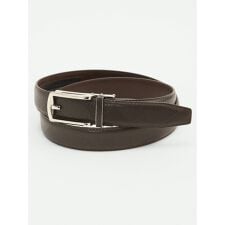 【アジャストフリー 表牛革】タカキュー チェック型押しベルト