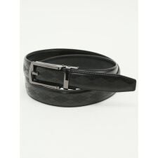 【アジャストフリー 表牛革】タカキュー アーガイル型押しベルト