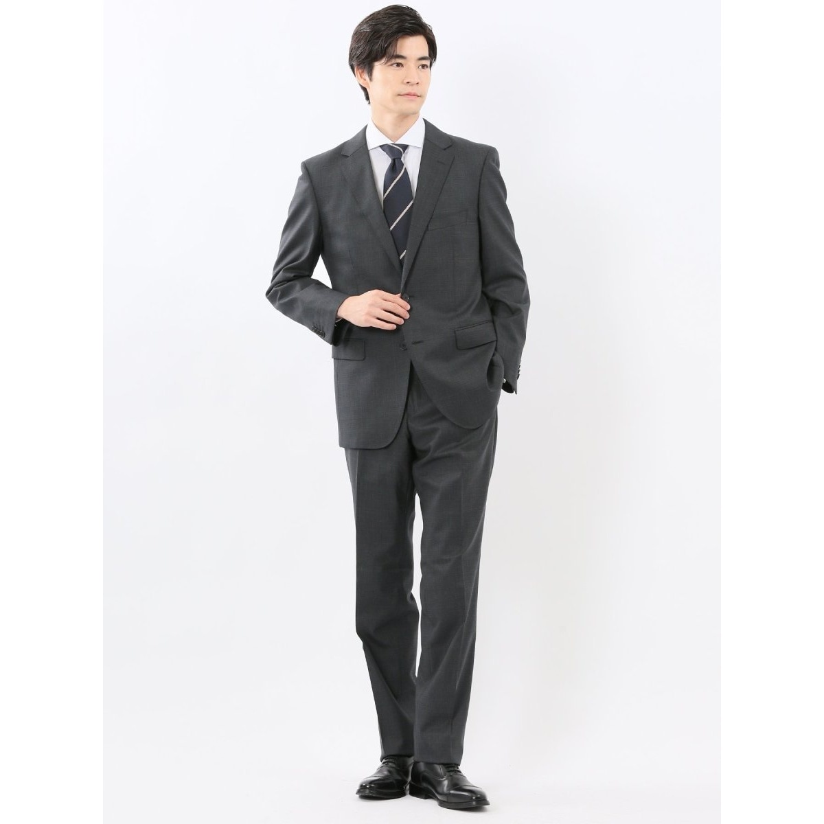 【極美品】SUITS SEIECT グレー ビジネススーツ スーツセット スーツ｜SUIT SELECT | スーツセレクト公式通販