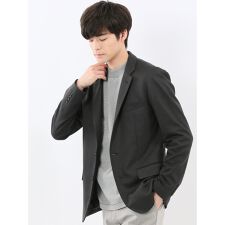 タカキュー(TAKA-Q)の【ストレッチ ウォッシャブル】タカキュー ポンチ 2ボタンジャケット カルゼグレー