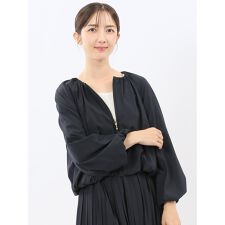 タカキュー(TAKA-Q)の【表地ストレッチ 保湿 UV】シャルリッシュ  ZIPブルゾン(セットアップ可能)