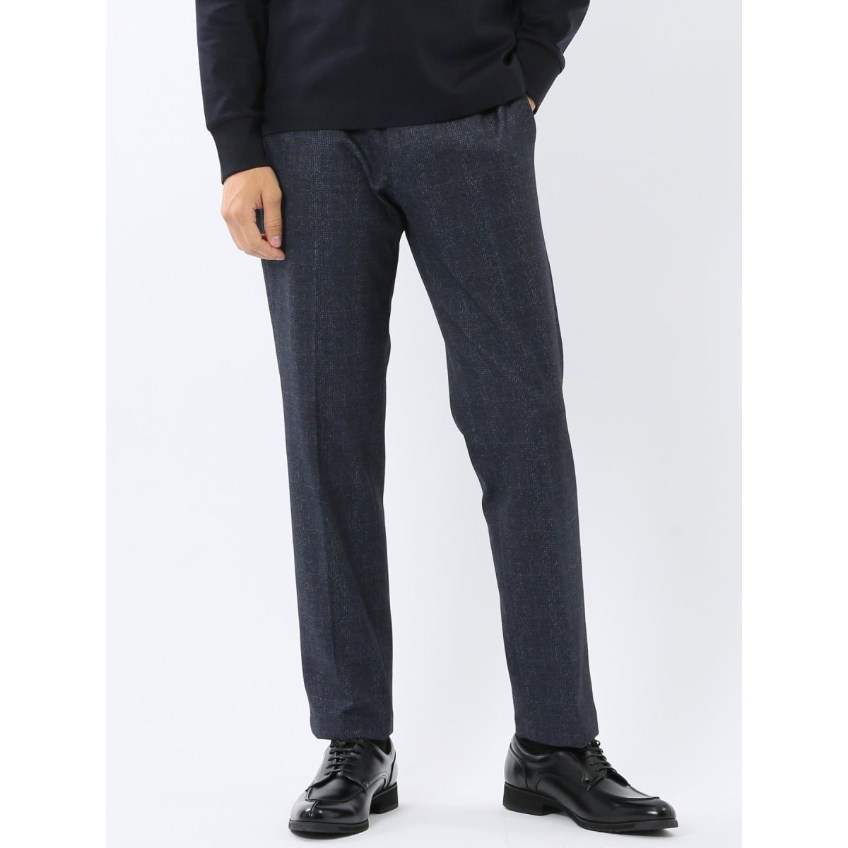 タカキュー クロスストレッチ裏起毛 ノータック ビジネスパンツ