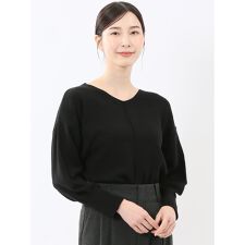 タカキュー(TAKA-Q)の【ストレッチ セーター】m.f.エディトリアル センターハギ Vネック ニットプルオーバー