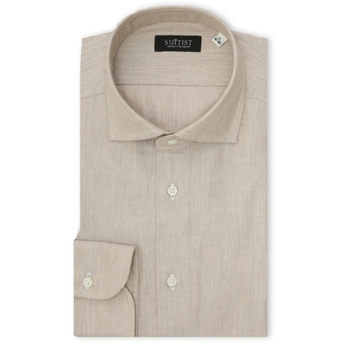 モード イージーアイロン】レノマオム スナップダウン ビジネスドレス