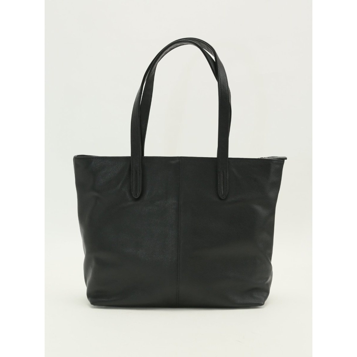 ☆Sサイズ☆上品な水シボ柄レザーのトートバッグ♪黒ハンドメイド姫路