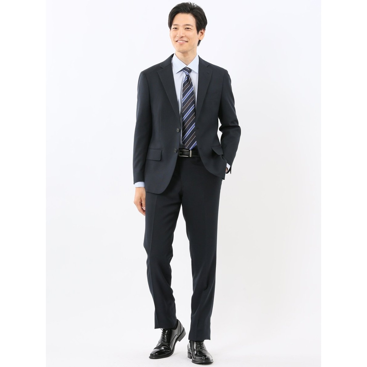 ストレッチ ウォッシャブル】タカキュー 2ボタン2ピース ビジネス