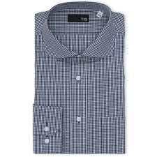 タカキュー(TAKA-Q)の【綿混 イージーアイロン】タカキュー カッタウェイ ビジネスドレス長袖シャツ