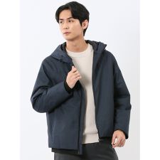 【ALL WEATHER TEX】タカキュー ウール調 フーデット中綿ブルゾン