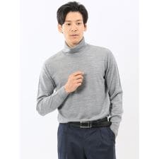 【ウォッシャブル ウール100％】スーティスト タートルネックニット