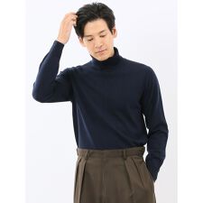 【ウォッシャブル ウール100％】スーティスト タートルネックニット