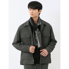 【ウォッシャブル ストレッチ】タカキュー ツイルフランネル トラッカージャケット(セットアップ可能)