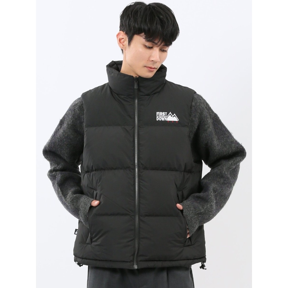 ジャーナルスタンダード　LASKA ラスカ　グラフェン　スタンドダウン　ブラック LASKA GRAPHENE / ラスカ グラフェン フードダウンジャケット（ダウン