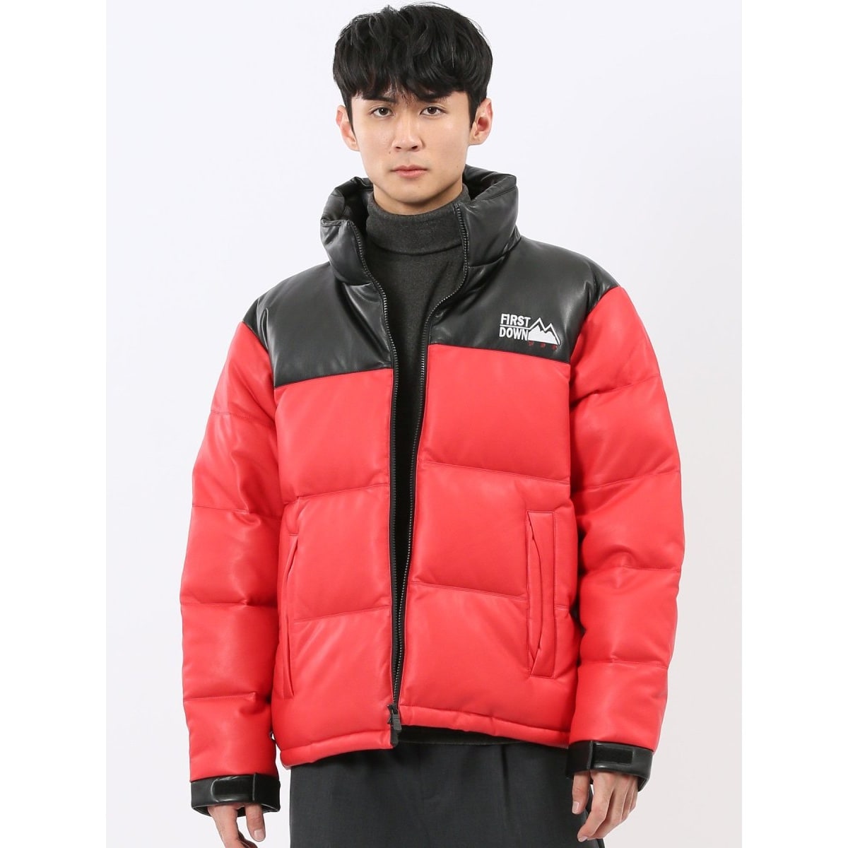 ファーストダウン 撥水 フード脱着 】FIRSTDOWN USA 切替ダウン