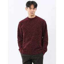 【ウォッシャブル ストレッチ】タカキュー 鹿の子 モックネックニット