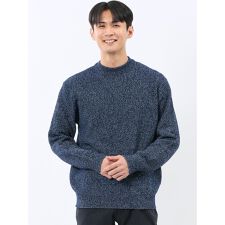 【ウォッシャブル ストレッチ】タカキュー 鹿の子 モックネックニット