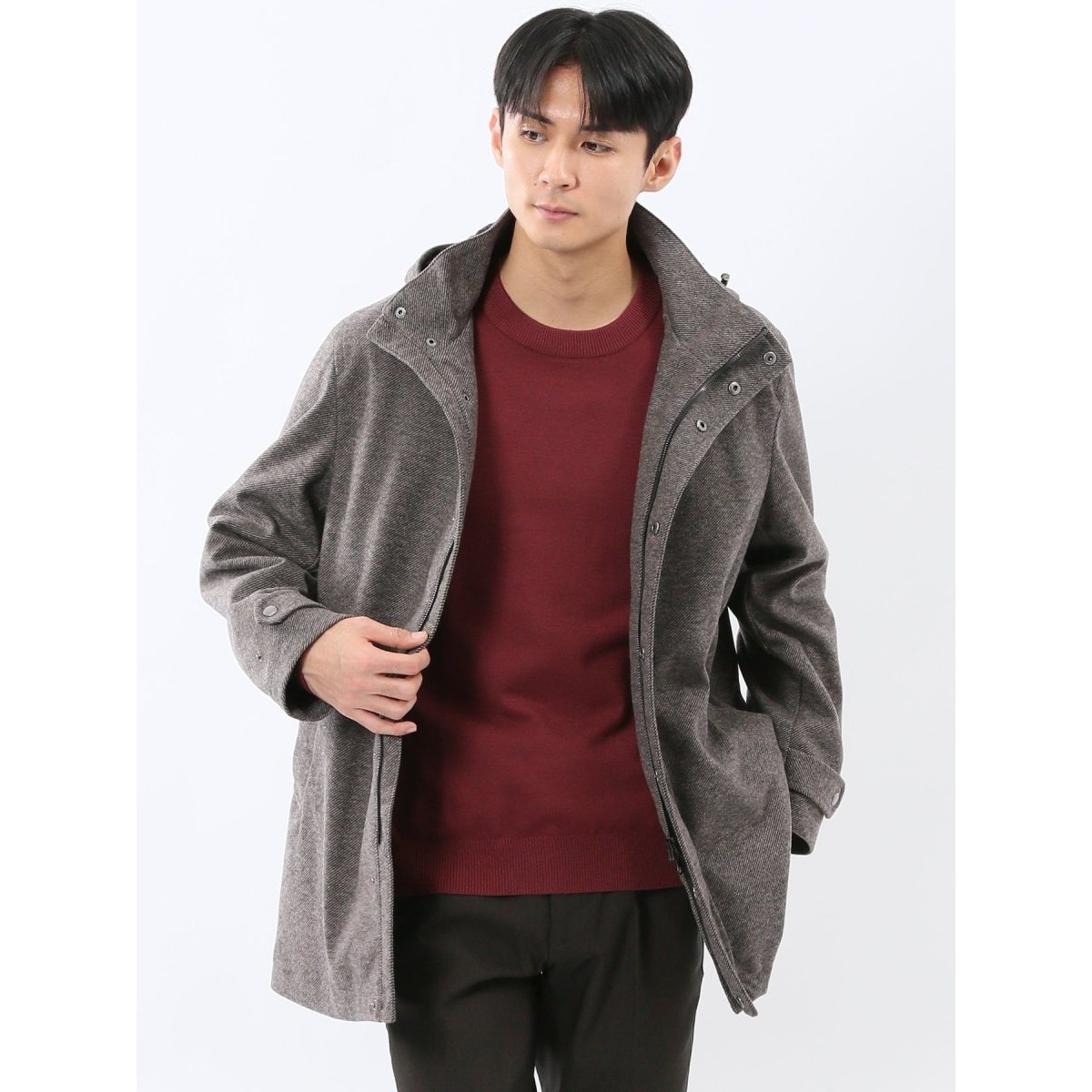 ダブルフェイスビーバーダブルブレストコート | ブラックレーベル