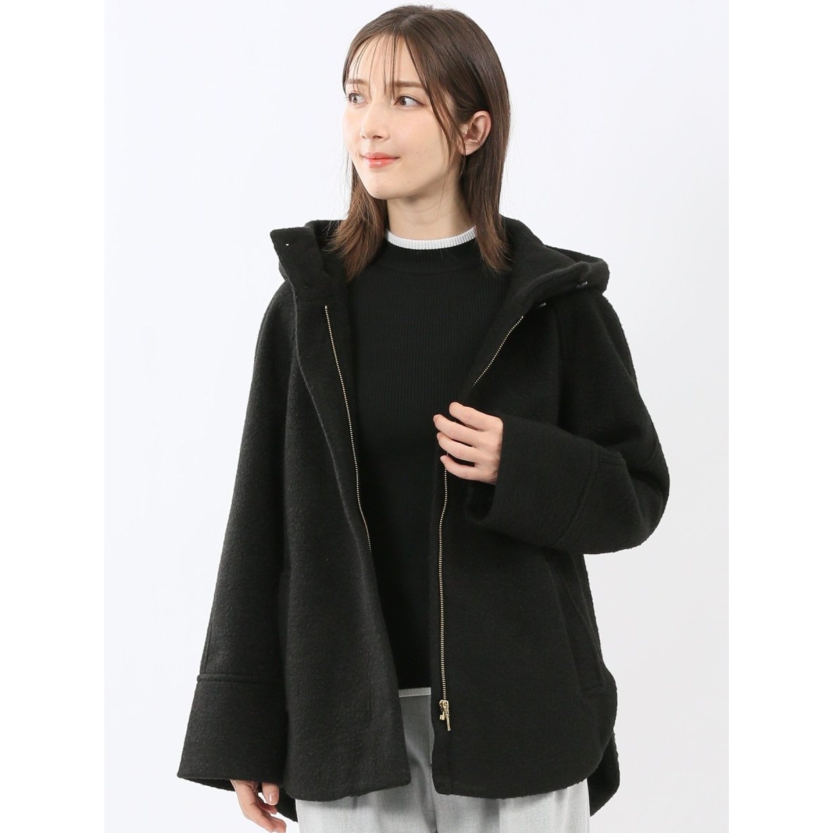 【新品未使用】イーストボーイ　フィールサーモ　ウール混　メルトンPコート ウール混メルトンPコート【スクール】【学生】【通学】【学校