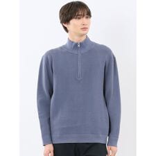 【ウォッシャブル ストレッチ】タカキュー ハーフジップ スタンドニット セータ―