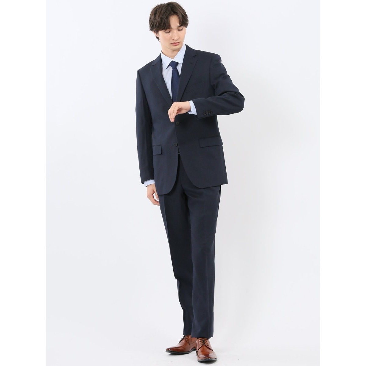 ストレッチ ウォッシャブル】スーティスト 2ボタン3ピース ビジネス